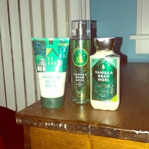Bath and Bodyworks Set. Vanilla Bean Noel Scent